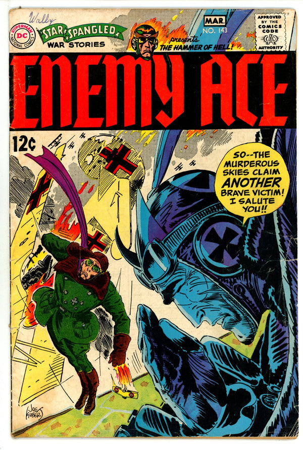 Star Spangled War Stories Vol 1 143 VG- (3.5) (1969)