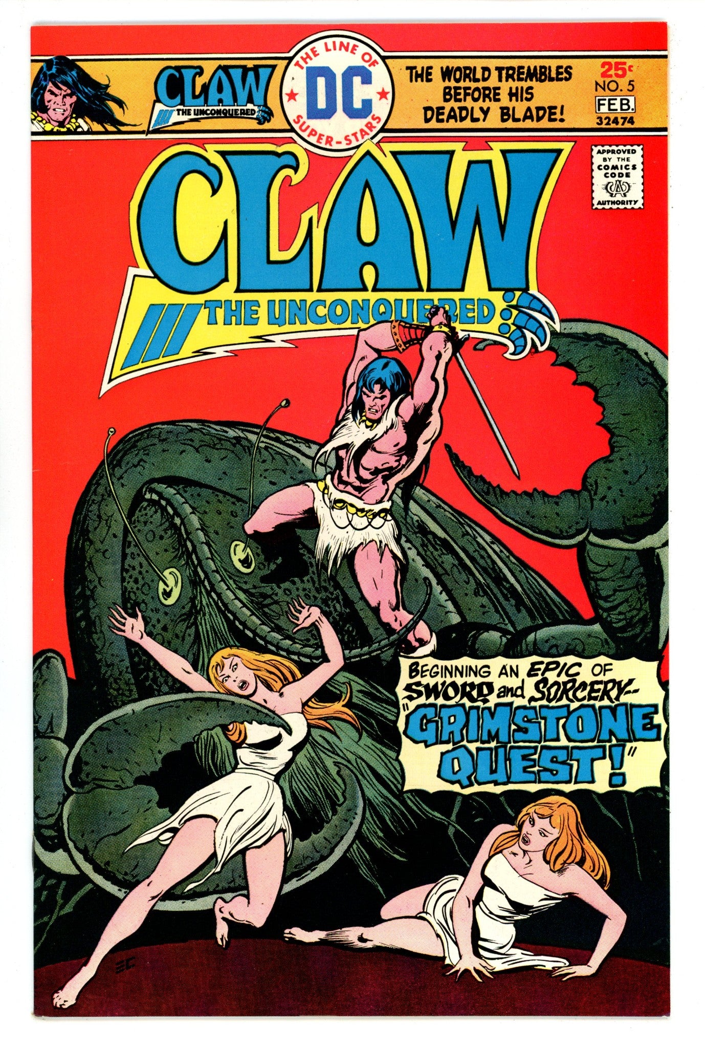 Claw the Unconquered 5 VF+ (8.5) (1976) 