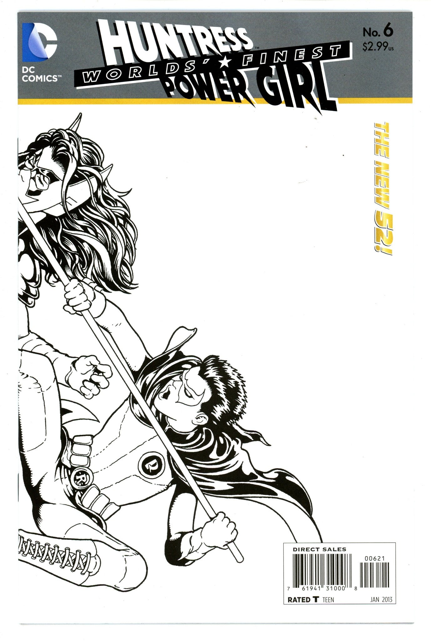 Worlds' Finest 6 High Grade (2013) Maguire B&W Incentive Variant 
