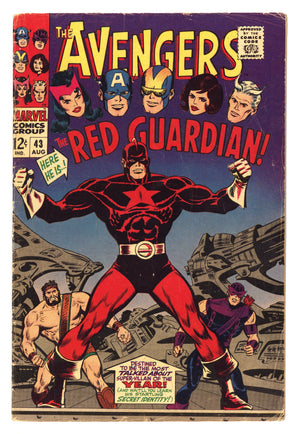 The Avengers Vol 1 43 VG (4.0) (1967) 