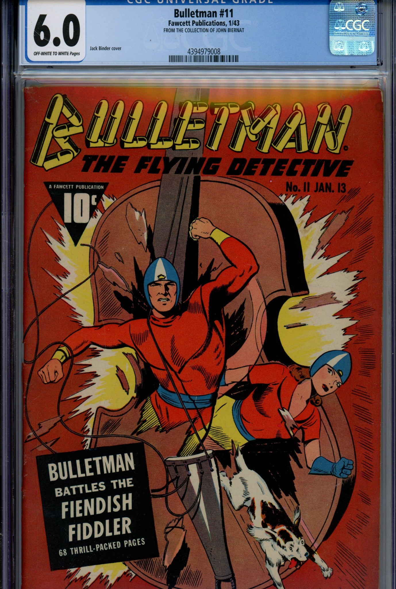 Bulletman 11 CGC 6.0 (FN) (1943) 
