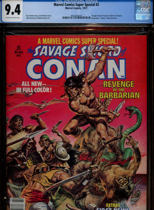 Marvel Comics Super Special 2 CGC 9.4 (NM) (1977) 