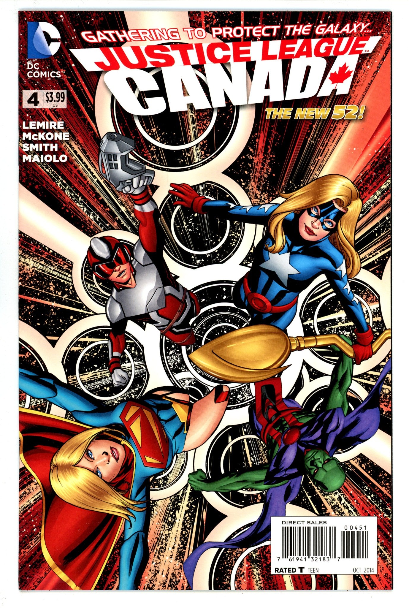 Justice League United 4 High Grade (2014) McKone Variant 