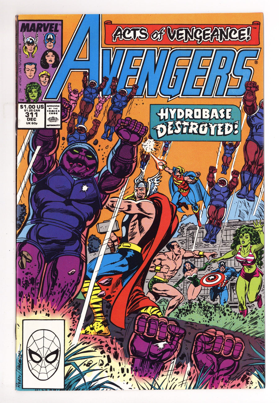 The Avengers Vol 1 311 High Grade (1989) 