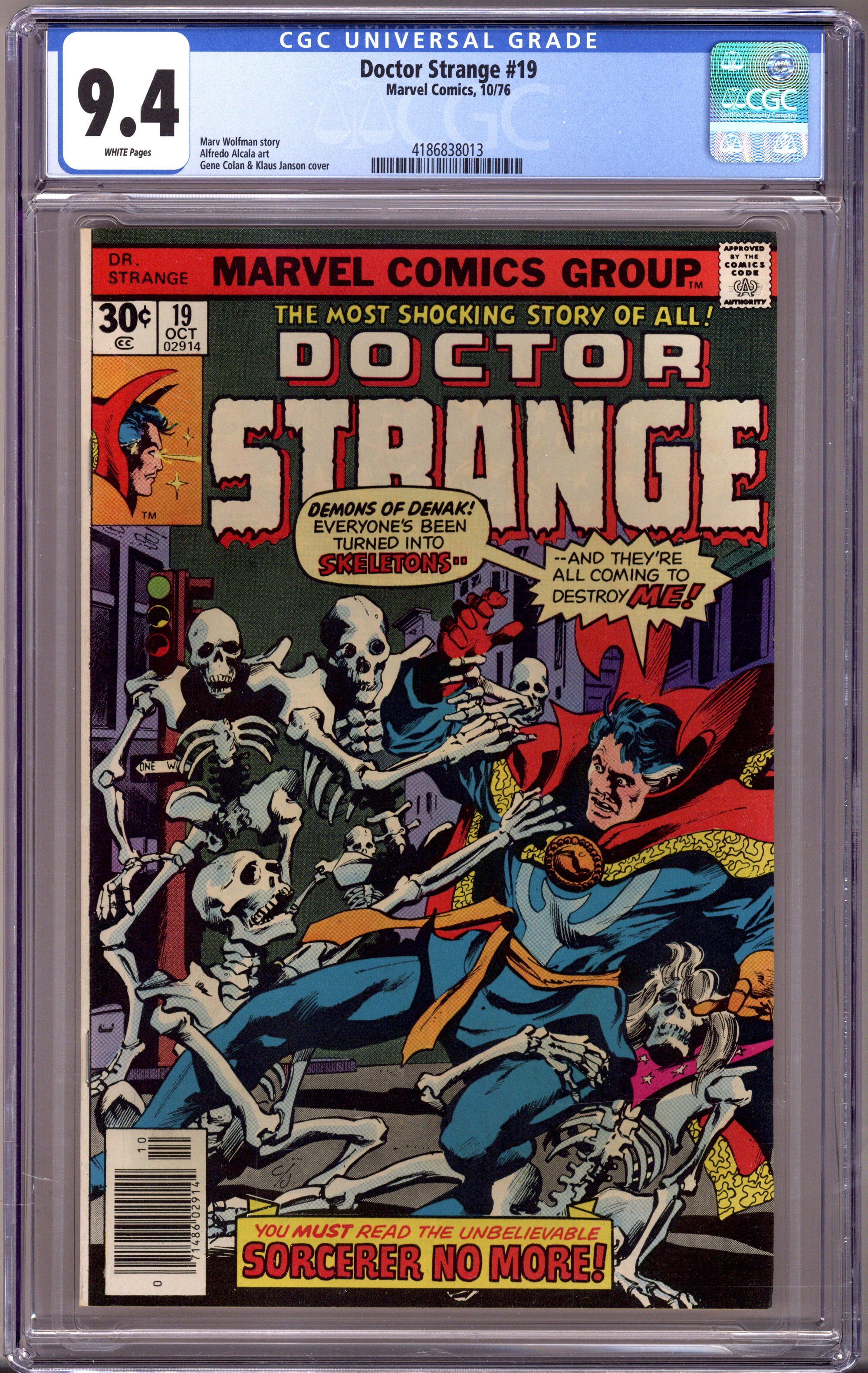 Doctor Strange Vol 2 19 CGC 9.4 (NM) (1976) 