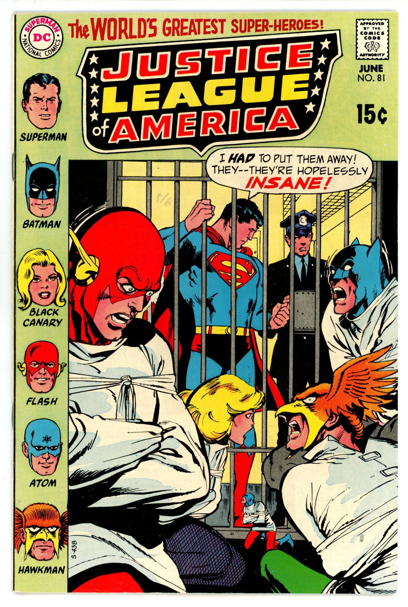 Justice League of America Vol 1 81 FN/VF (7.0) (1970) 