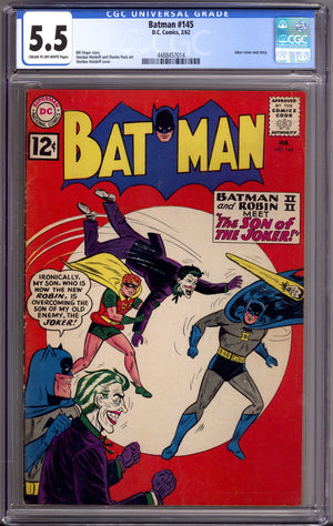 Batman Vol 1 145 CGC 5.5 (FN-) (1962)