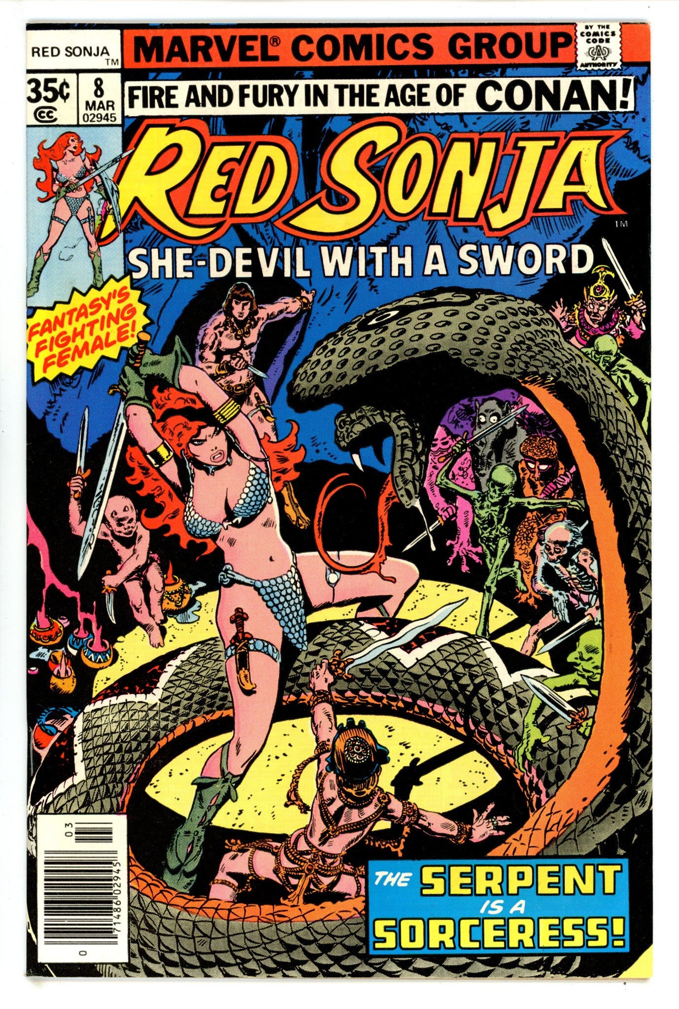 Red Sonja Vol 1 8 NM- (1978)