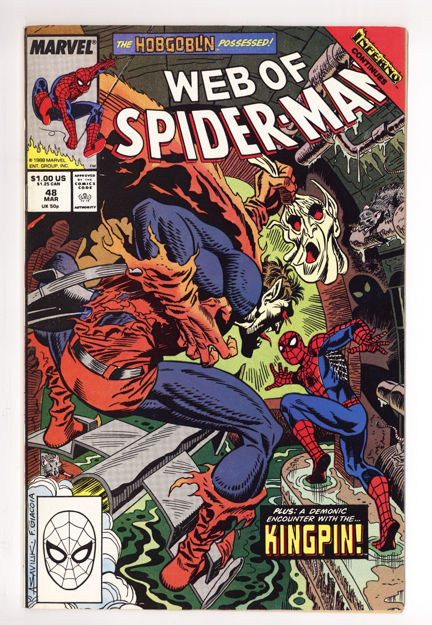 Web of Spider-Man Vol 1 48 Mid Grade (1989) 
