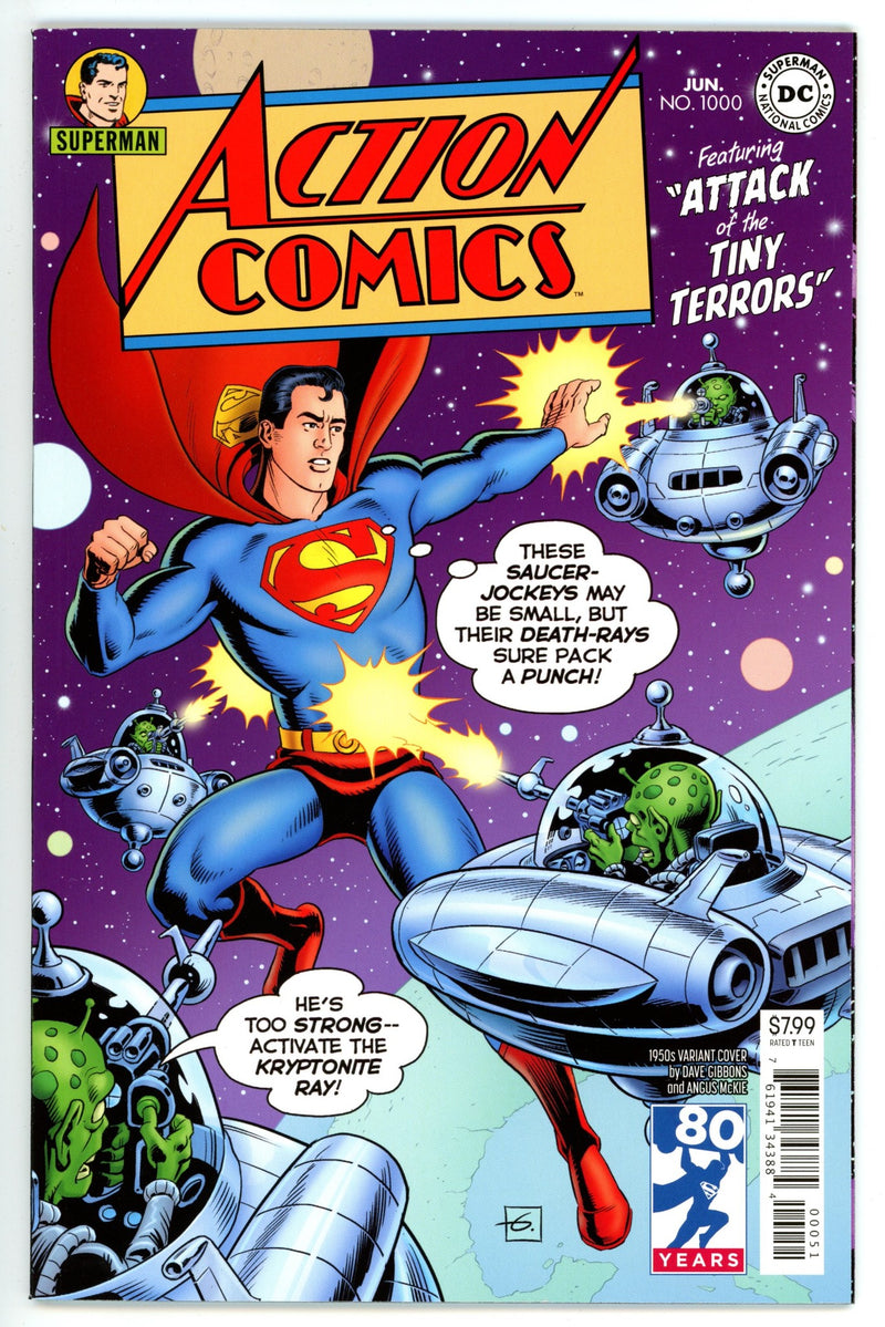 Action Comics Vol 3 1000 High Grade (2018) Gibbons Variant 