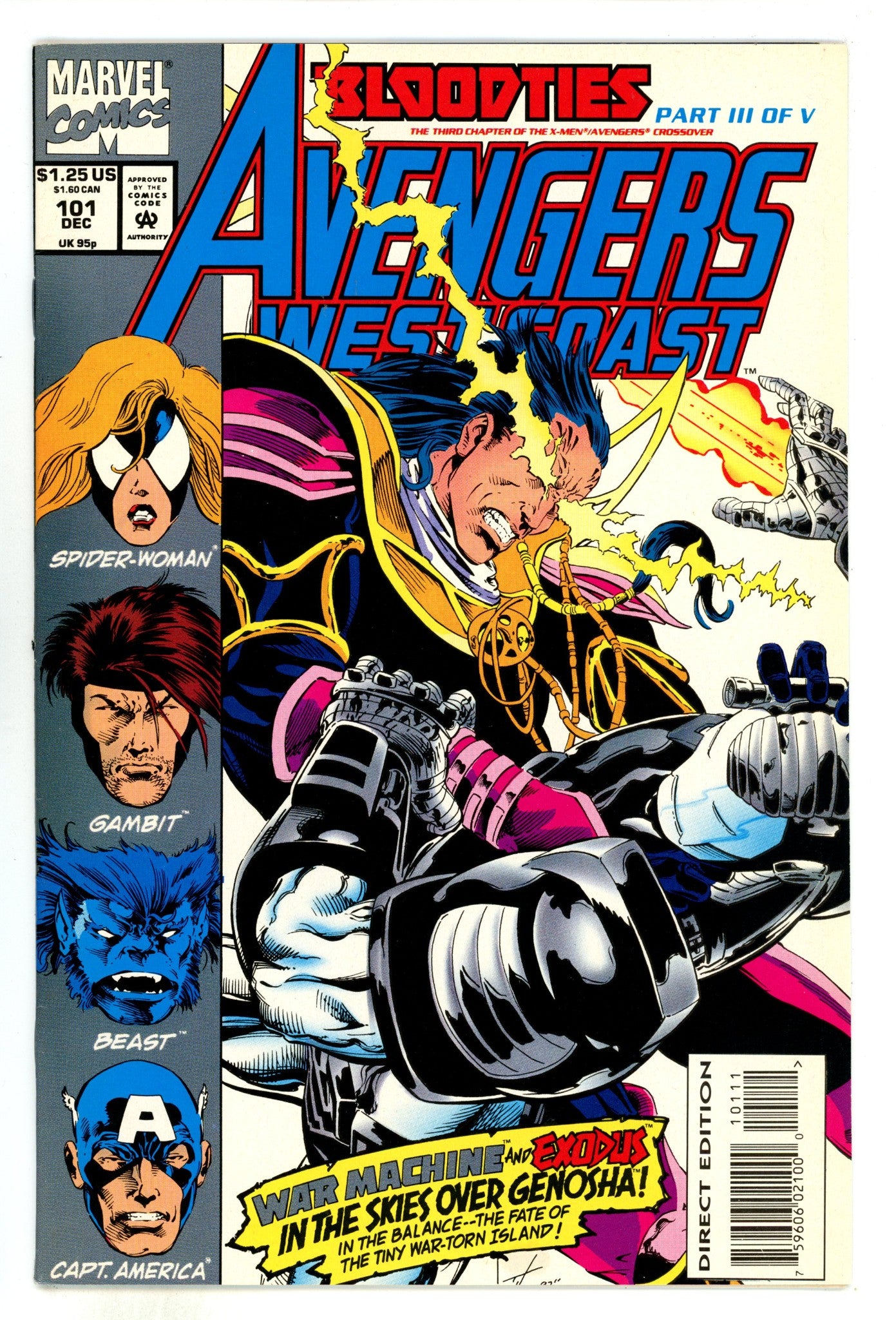 Avengers West Coast Vol 2 101  High Grade  (1993)  