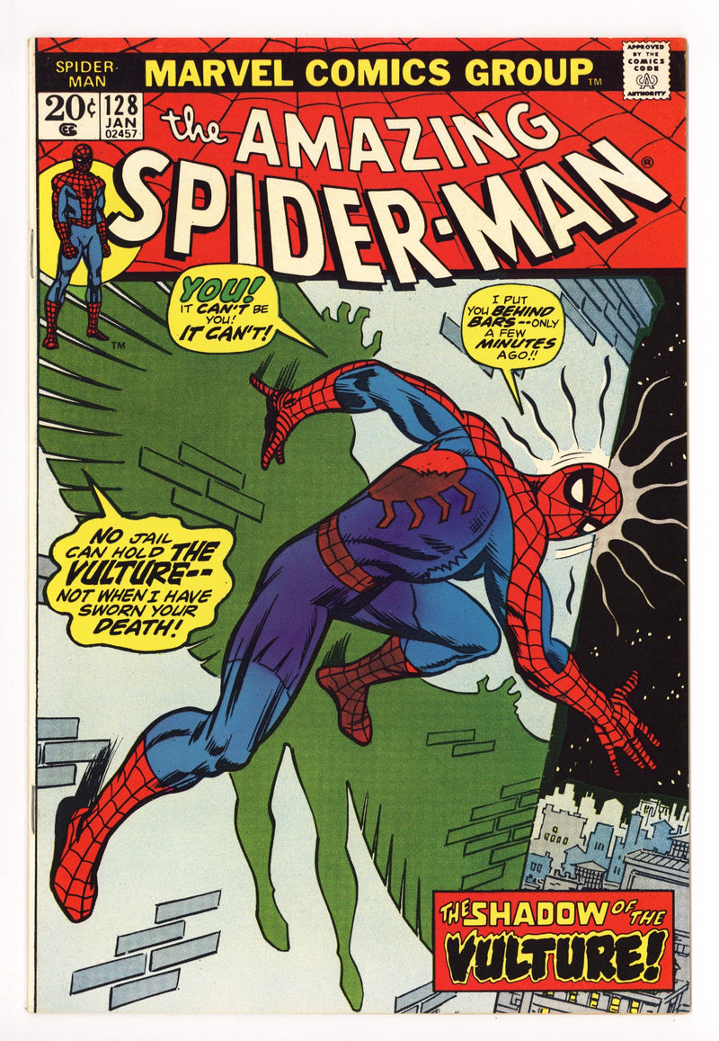 The Amazing Spider-Man Vol 1 128 VF+ (8.5) (1974) 