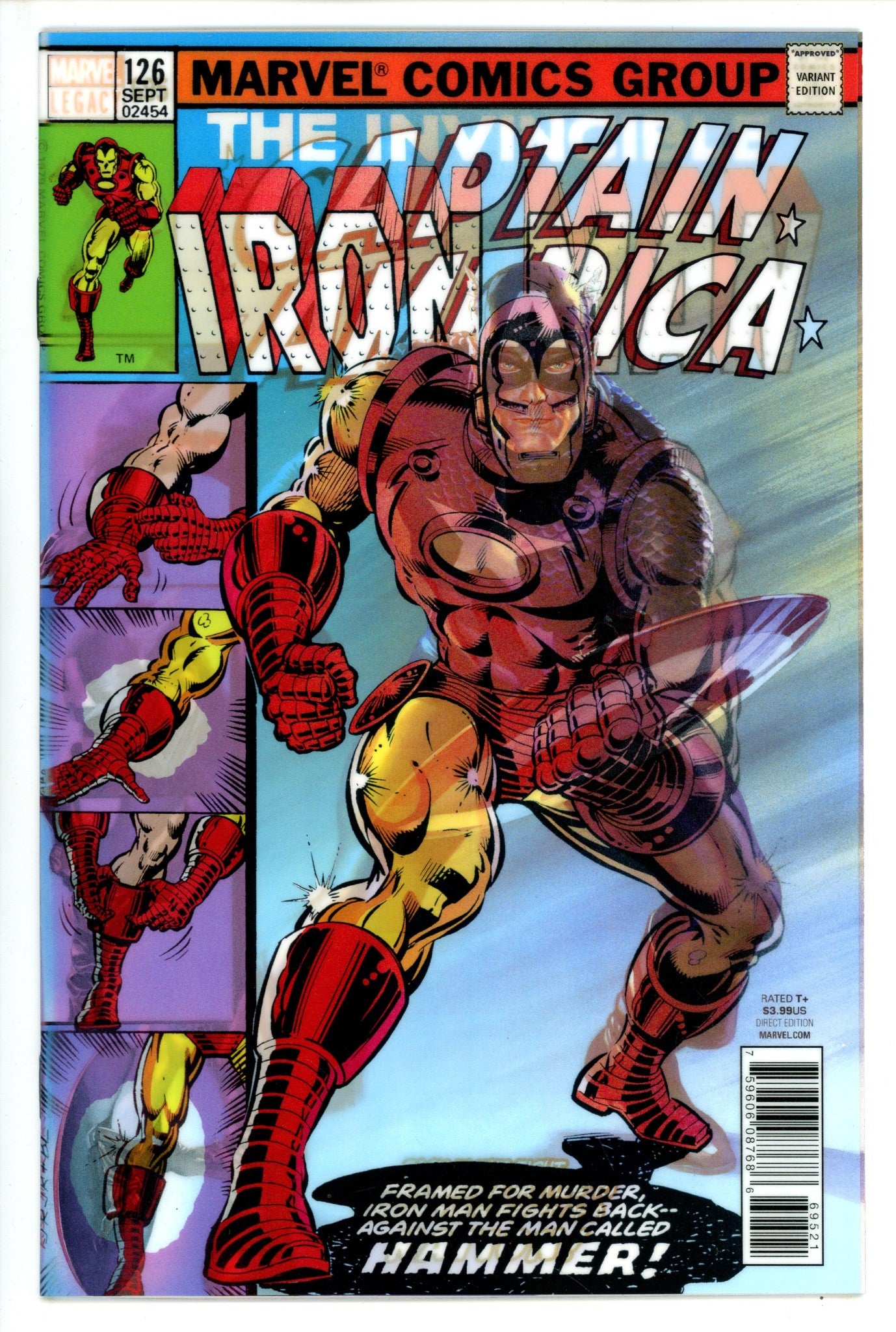 Captain America Vol 1 695 Ross Lenticular Variant (2017)