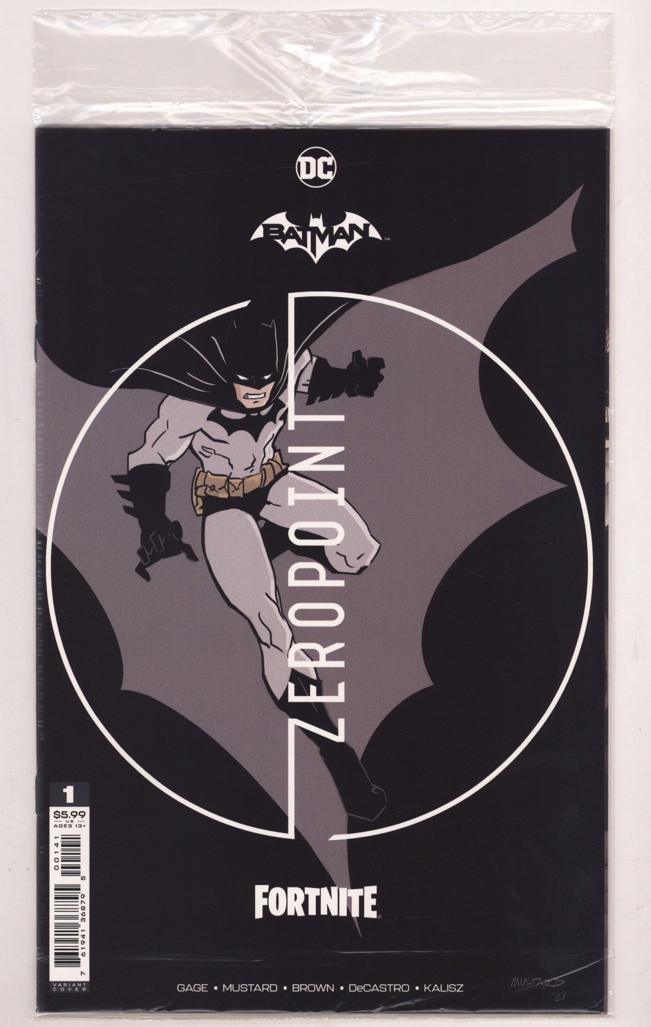 Batman / Fortnite: Zero Point   1  High Grade   (2021) Mustard     Sealed  