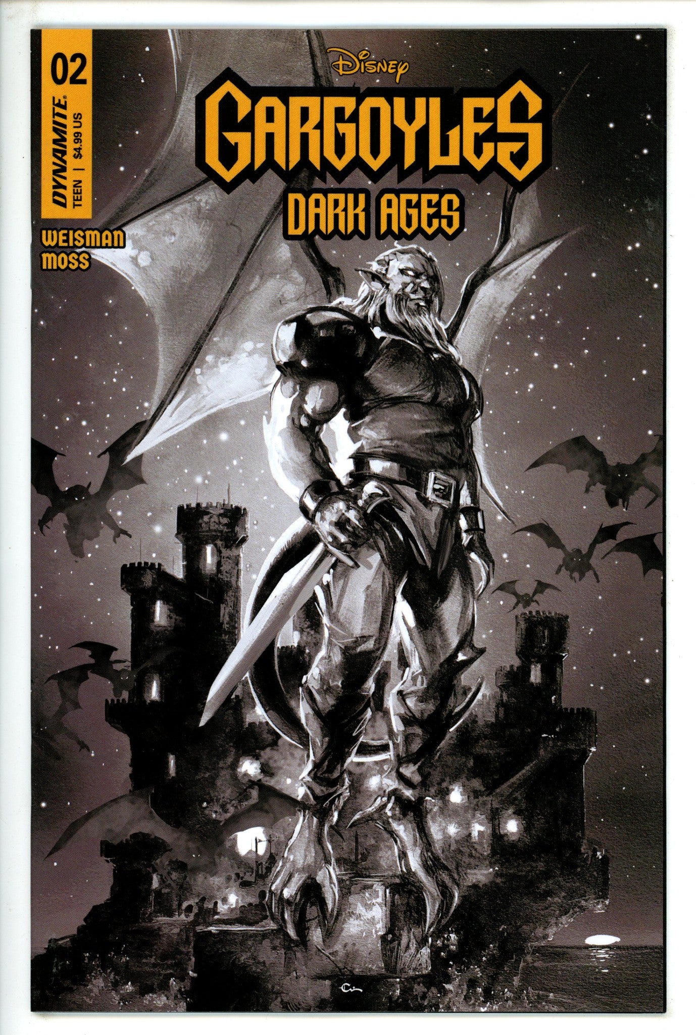 Gargoyles Dark Ages 2 Crain B&W Incentive Variant (2023)