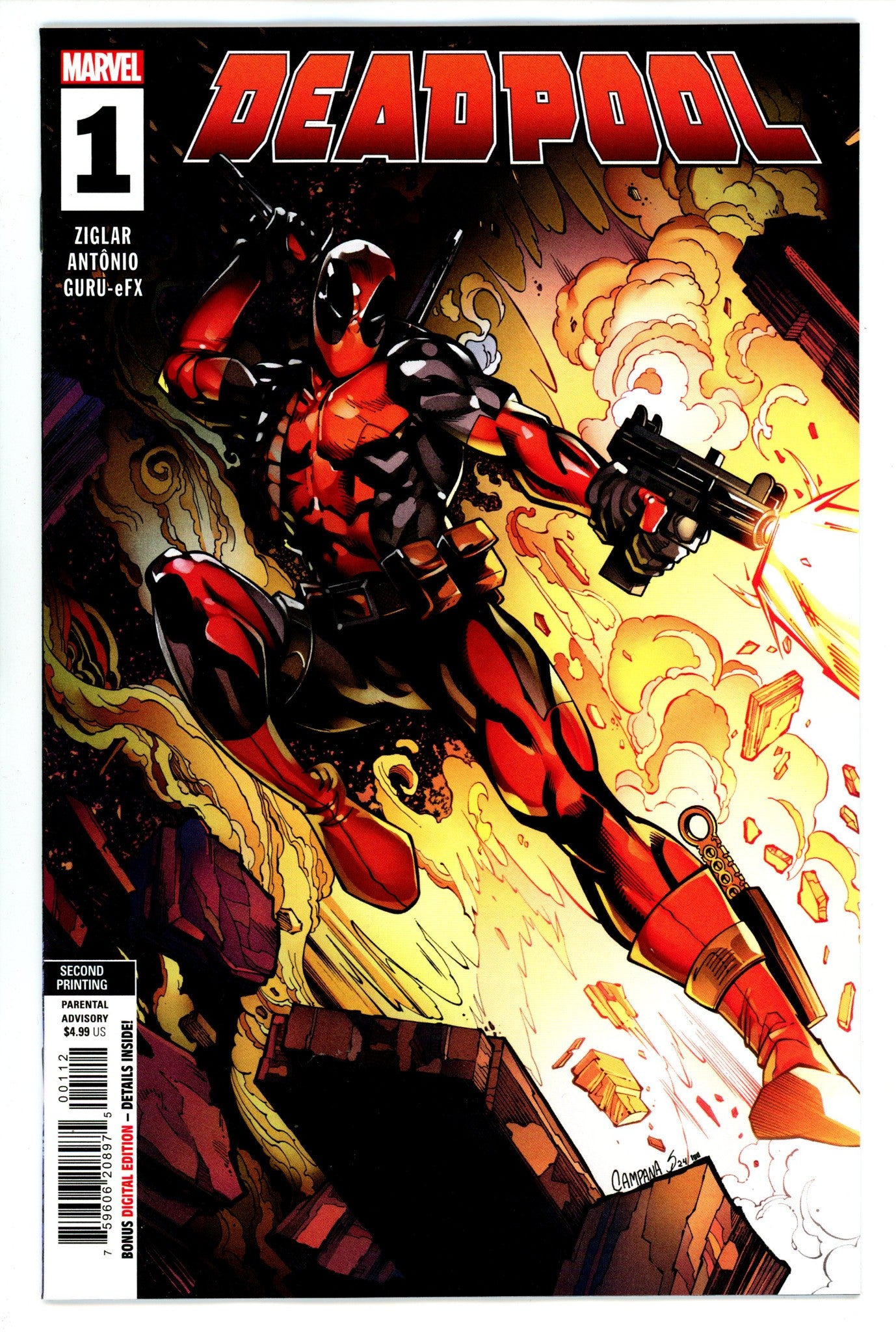Deadpool Vol 9 1   2Nd Print   (2024)