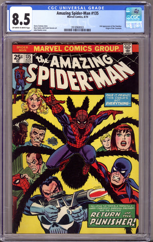 The Amazing Spider-Man Vol 1 135 CGC 8.5 (VF+) (1974)