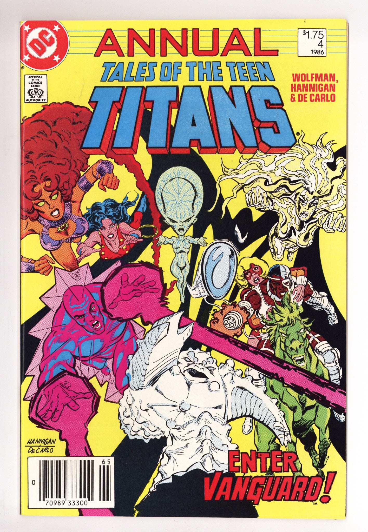 Tales of the Teen Titans Annual 4 NM- (9.2) (1986) Canadian Price Variant 