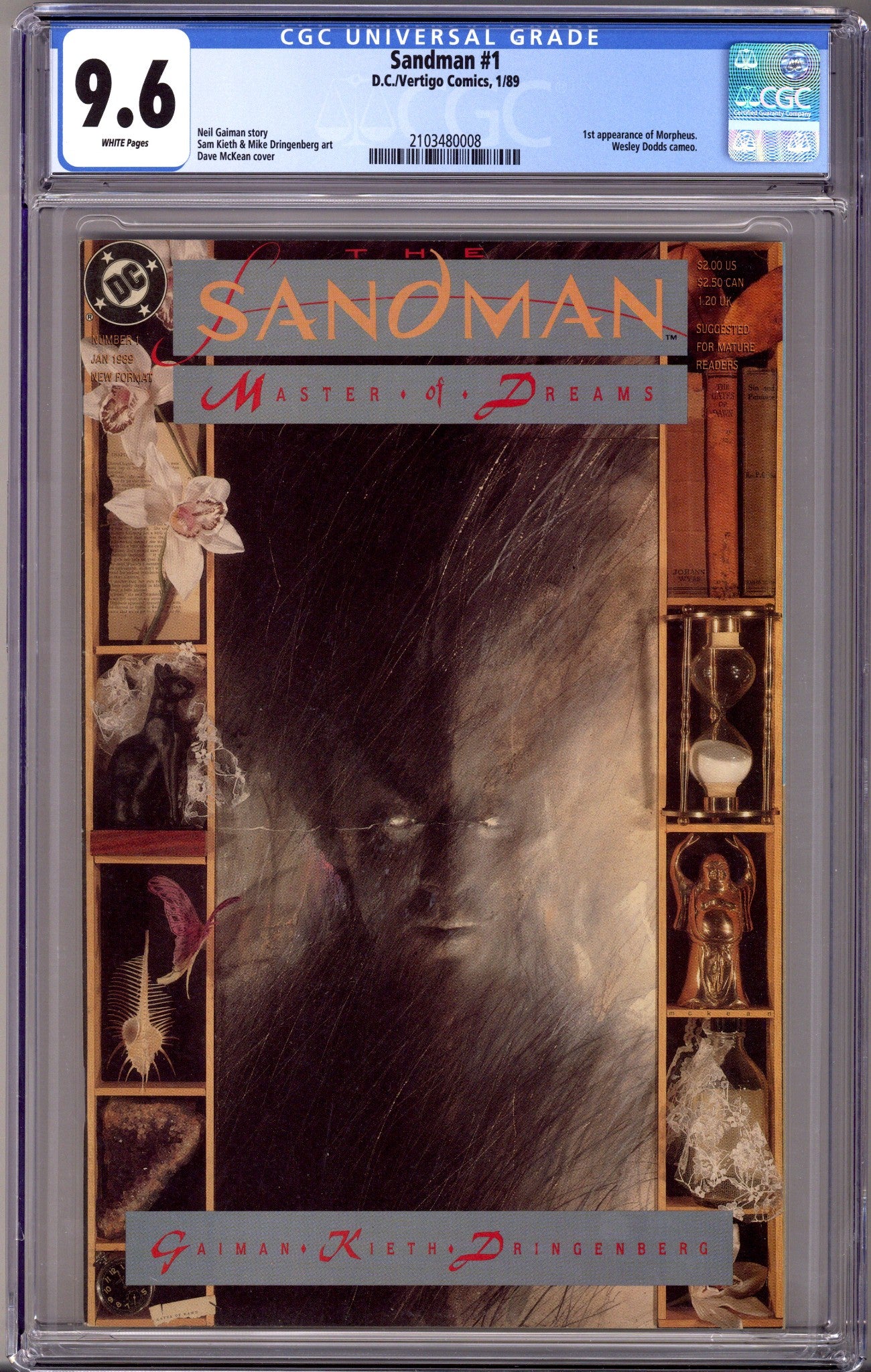 Sandman Vol 2 1 CGC 9.6 (1988)