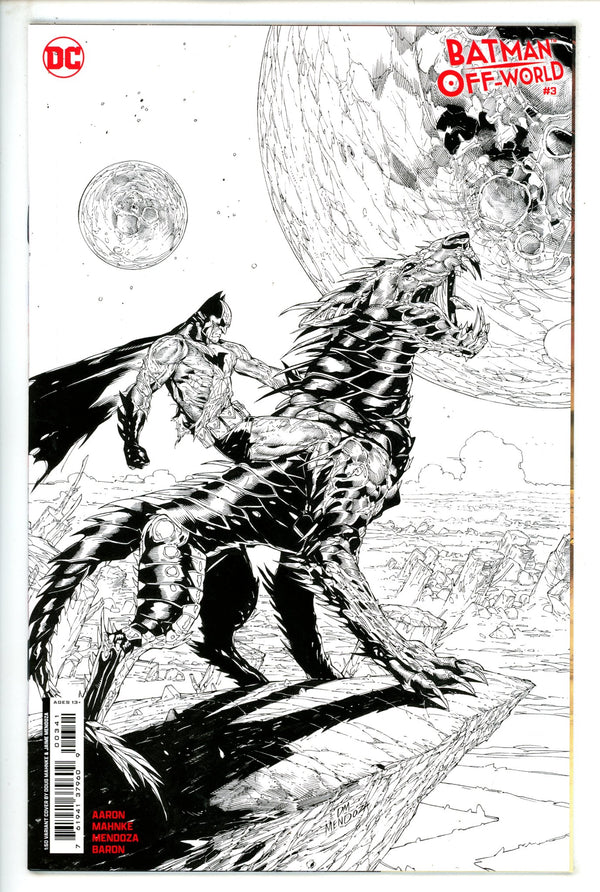Batman Off-World 3 Mahnke B&W Incentive Variant NM- (2024)