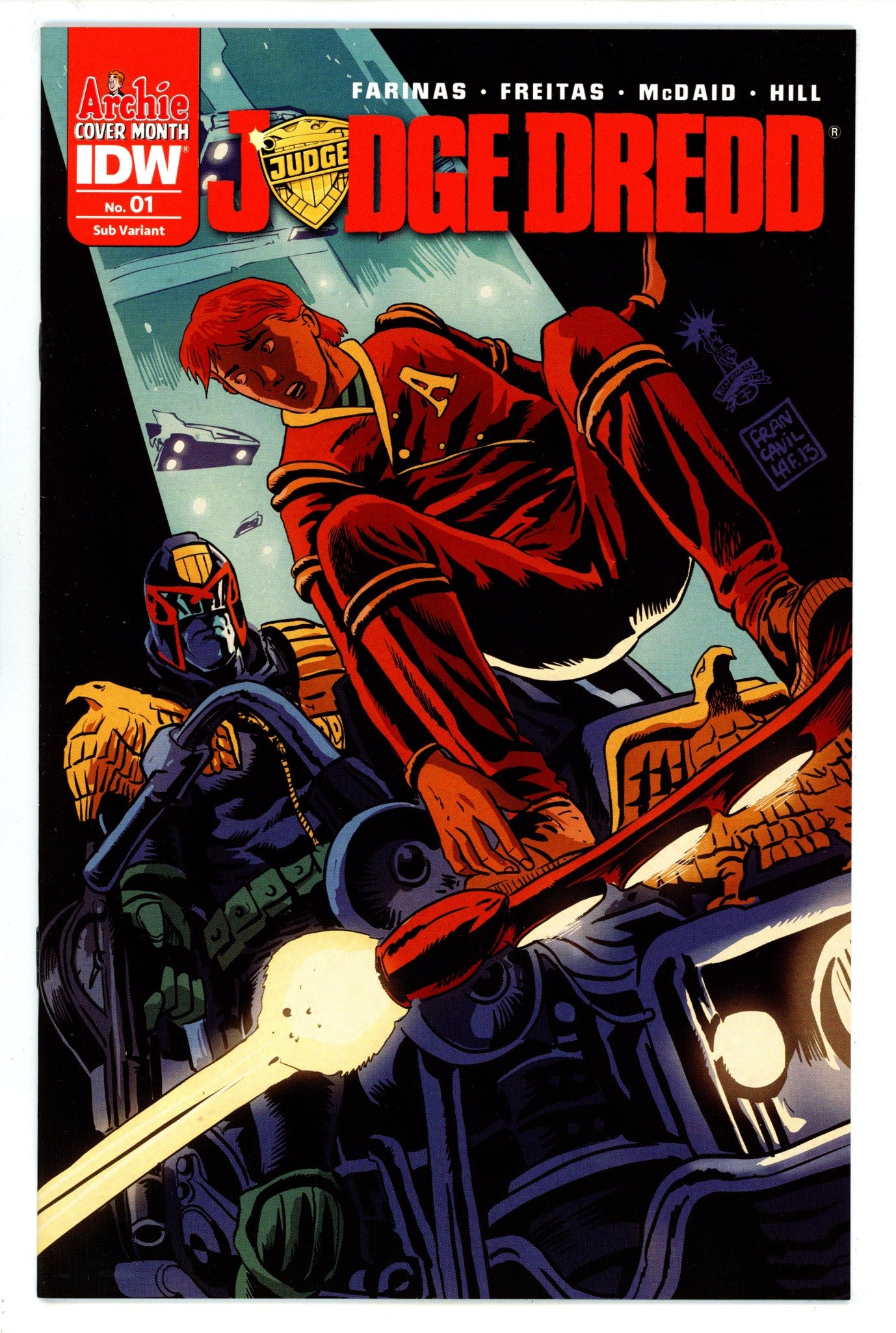 Judge Dredd Vol 5 1 High Grade (2015) Francavilla Variant 
