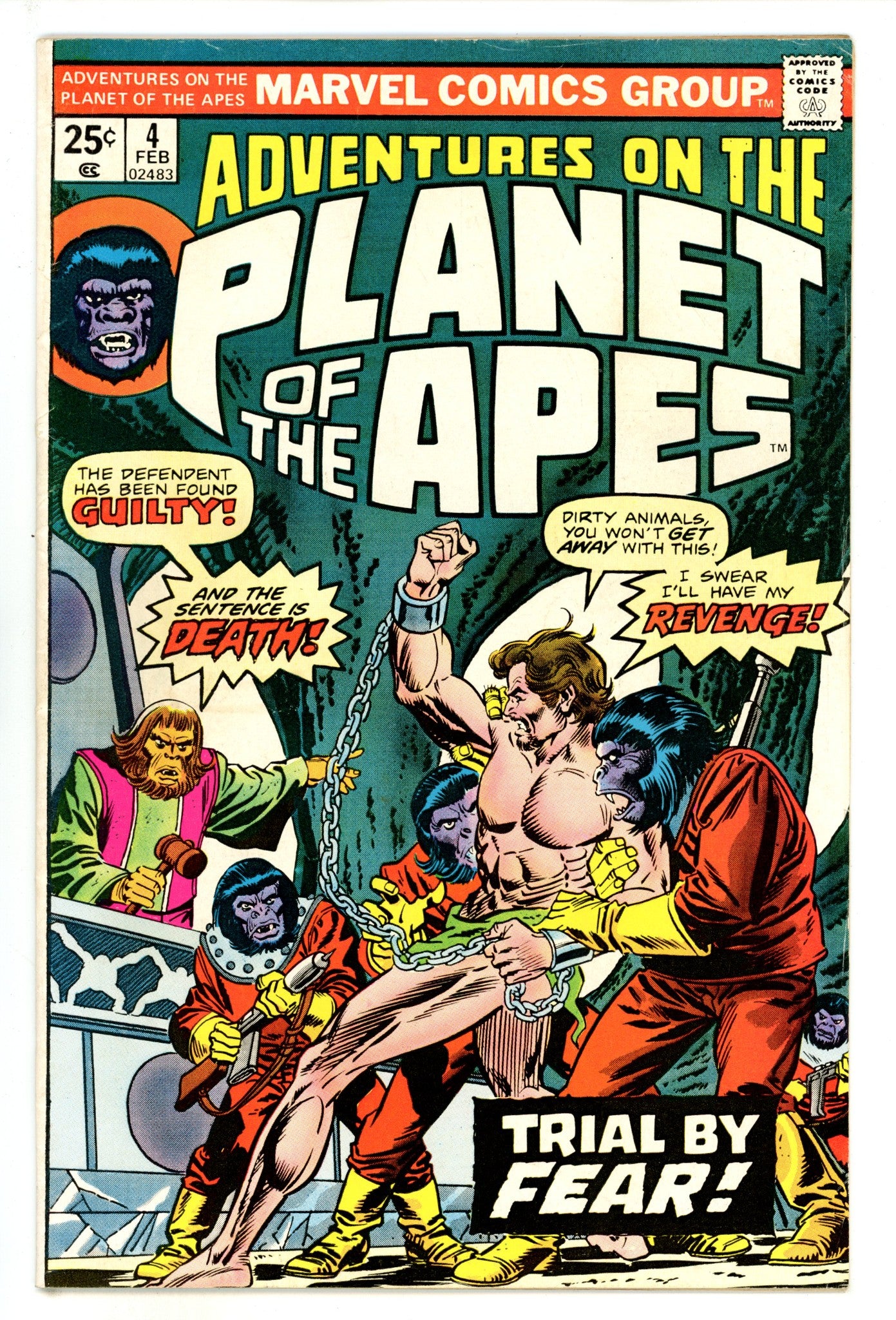 Adventures on the Planet of the Apes 4 VG/FN (5.0) (1976) 