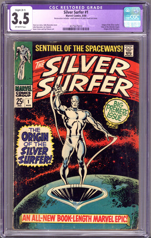 The Silver Surfer Vol 1 1 CGC 3.5 (VG-) Restored  (1968)
