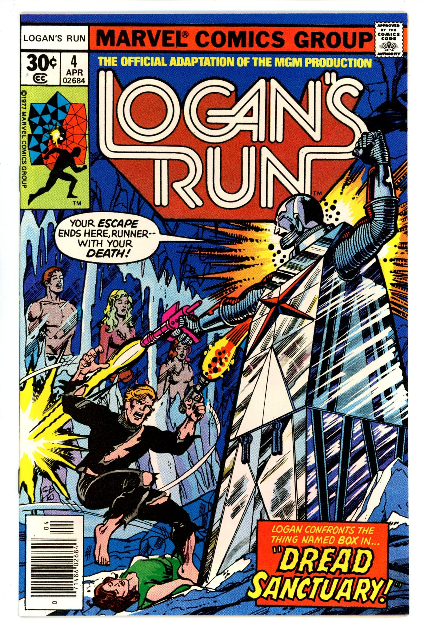 Logan's Run Vol 1 4  NM- (9.2)  (1977)   
