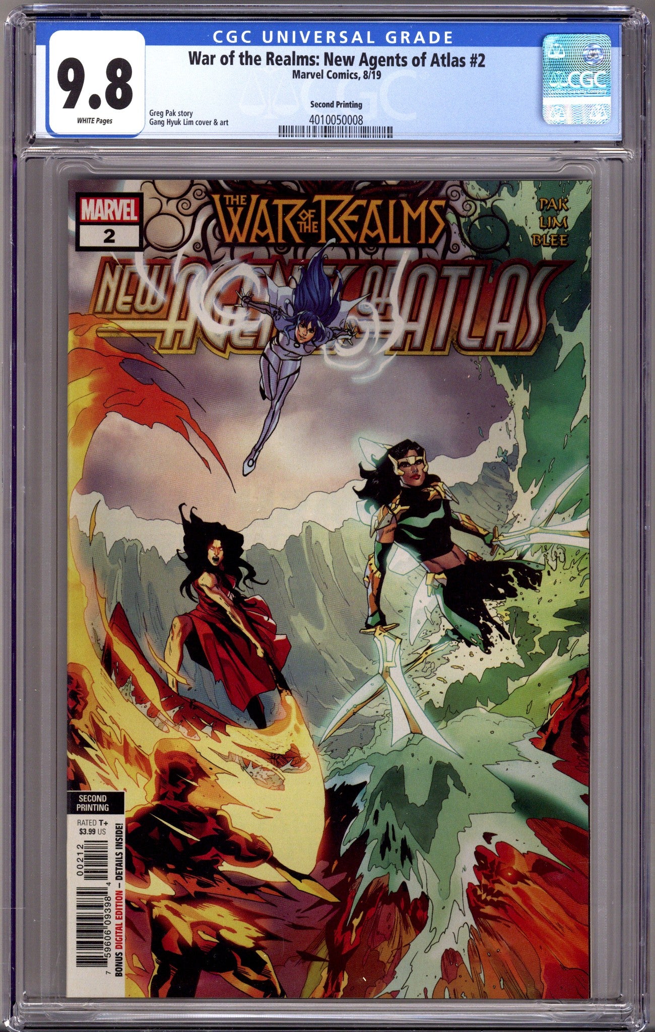 War of the Realms: New Agents of Atlas 2 CGC 9.8 (NM/M) (2019) 2nd Print 