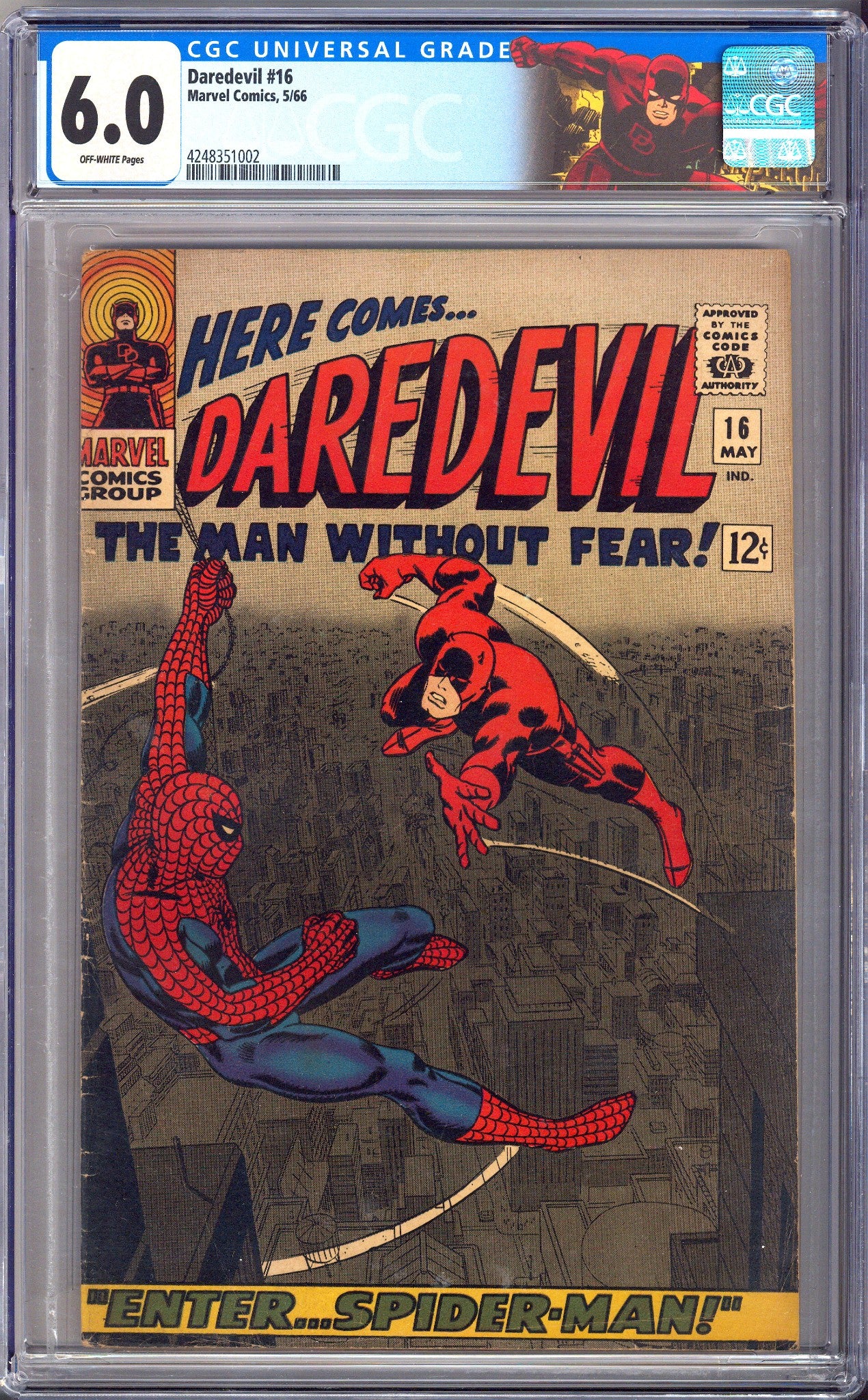 Daredevil Vol 1 16 CGC 6.0 (FN) (1966) 