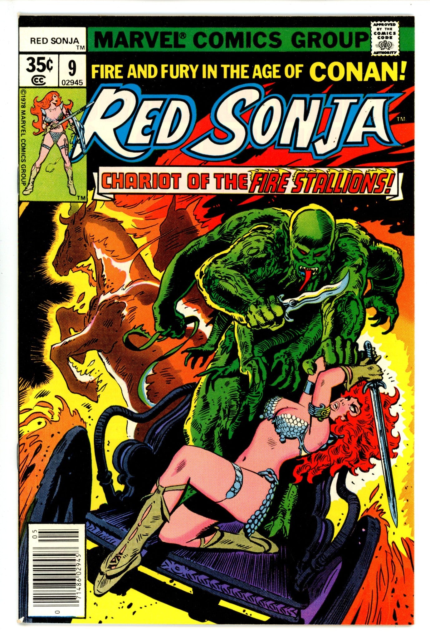 Red Sonja Vol 1 9 NM- (1978)