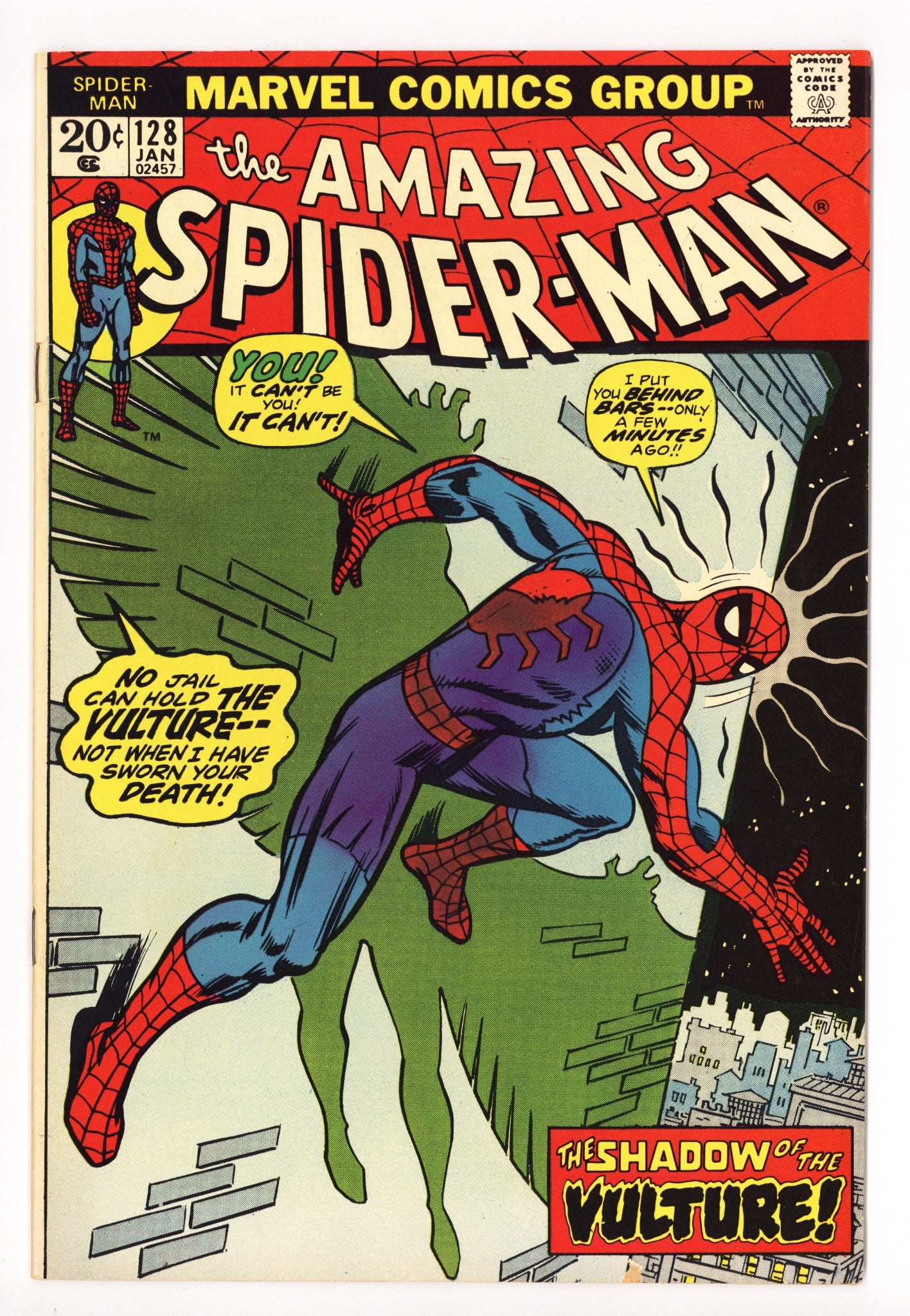 The Amazing Spider-Man Vol 1 128 VF (8.0) (1974) 