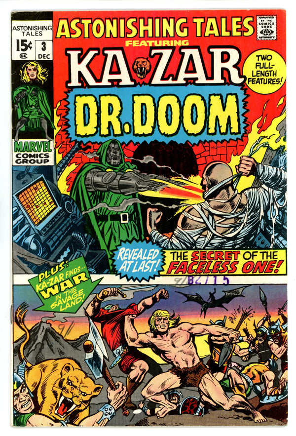 Astonishing Tales Vol 1 3 FN (6.0) (1970)