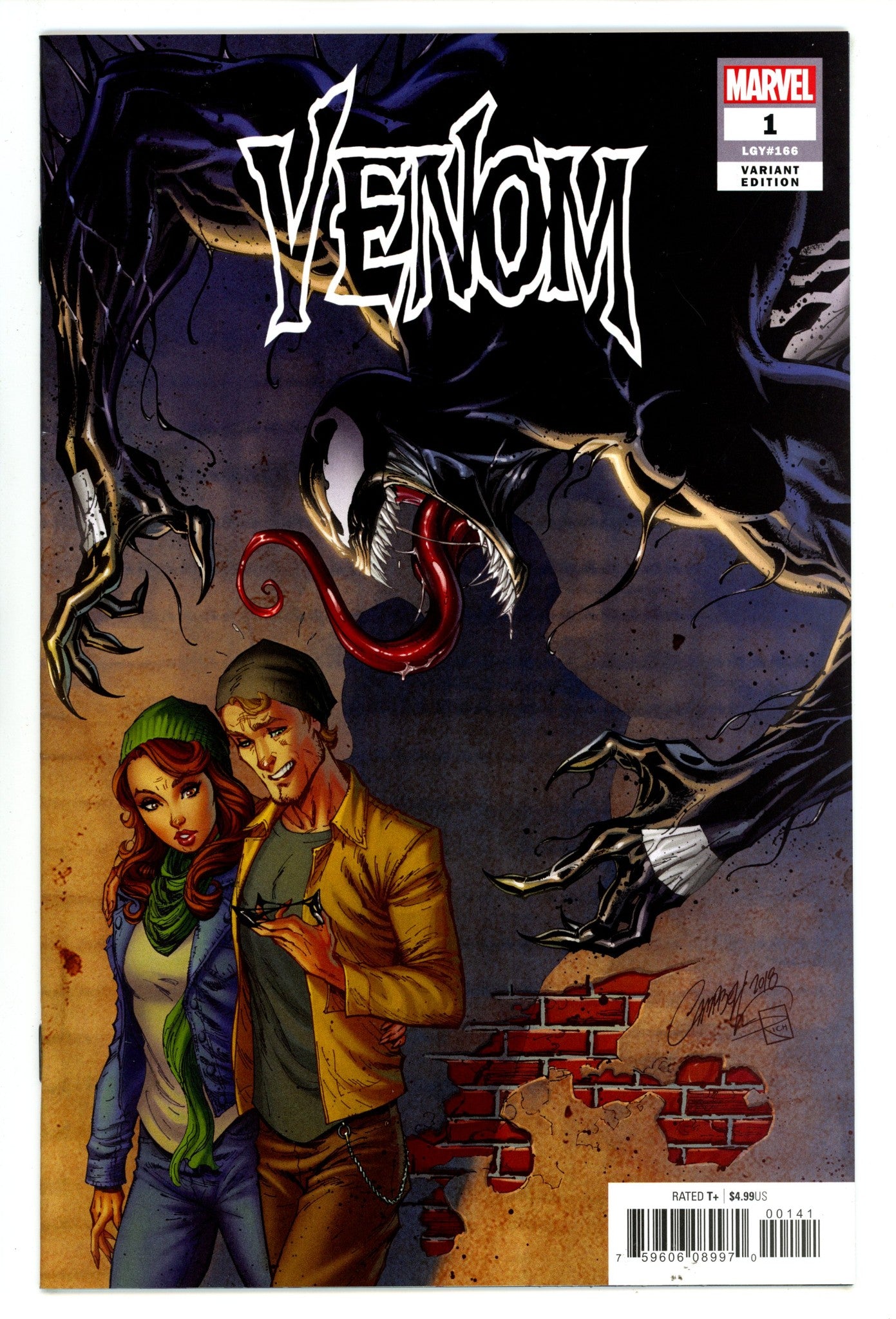Venom Vol 4 1 (166) NM- (9.2) (2018) Campbell Incentive Variant 
