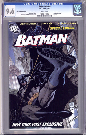 Batman Vol 1 608 CGC 9.6 (NM+)   (2005) New York Post   Exclusive Variant