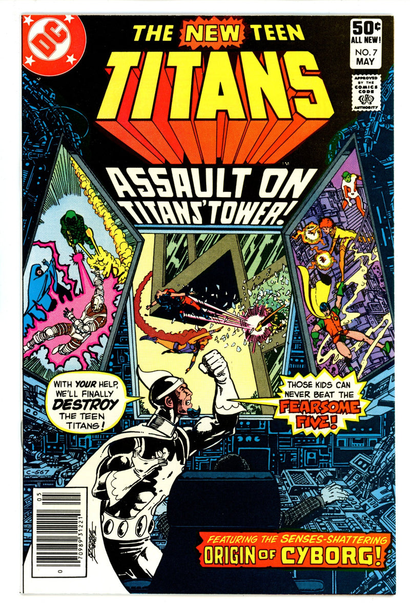 The New Teen Titans Vol 1 7 High Grade (1981) Newsstand 