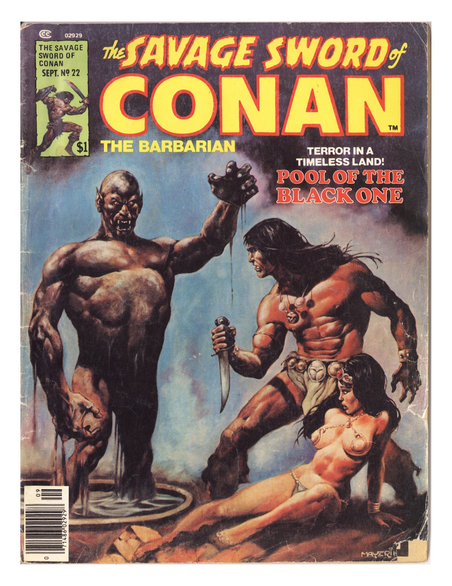 The Savage Sword of Conan Vol 1 22 Very Low Grade (1977) 