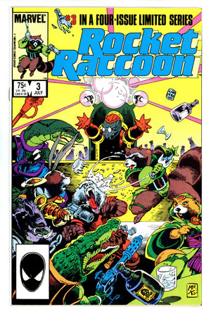 Rocket Raccoon Vol 1 3 NM- (9.2) (1985)