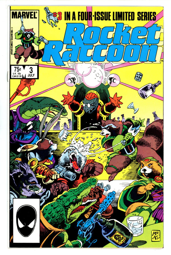 Rocket Raccoon Vol 1 3 NM- (9.2) (1985)