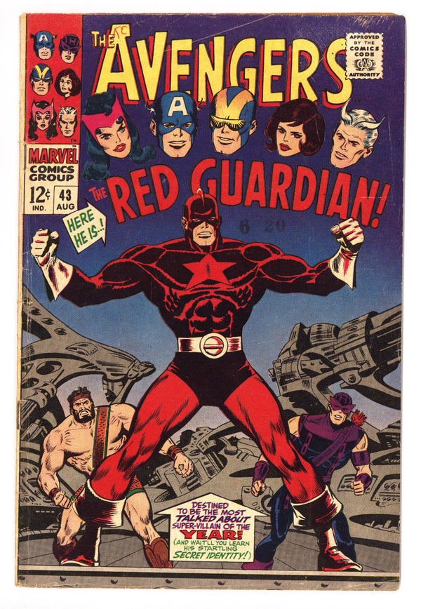 The Avengers Vol 1 43 VG+ (4.5) (1967)