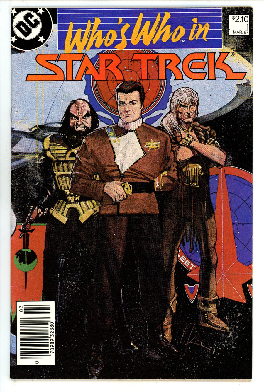 Who's Who in Star Trek 1 FN+ (6.5) (1987) Canadian Price Variant 
