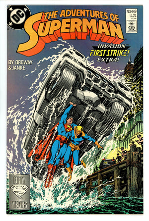 Adventures of Superman Vol 1 449 High Grade (1988)