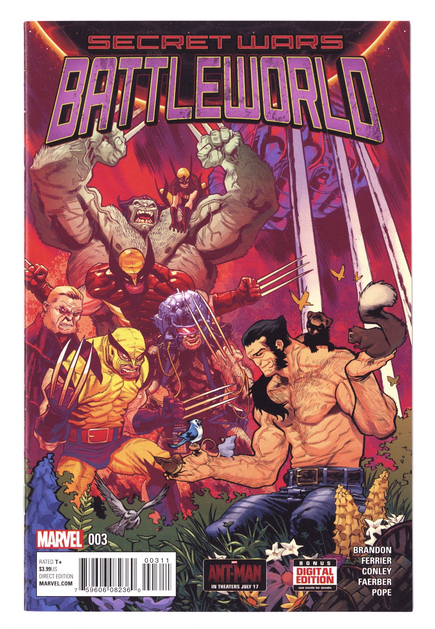Secret Wars: Battleworld   3  High Grade   (2015)        