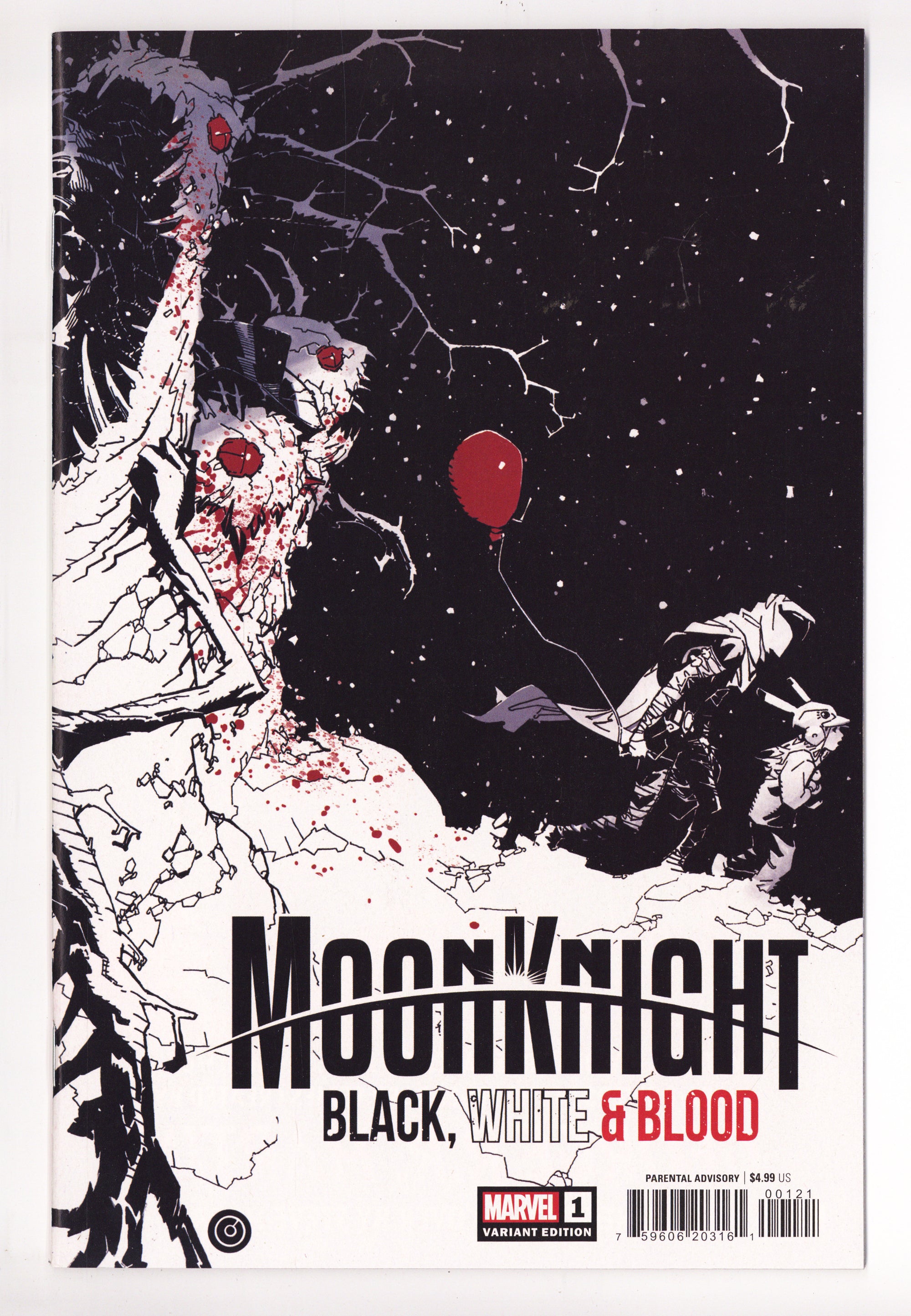 Moon Knight: Black, White & Blood 1 High Grade (2022) Bachalo Variant 