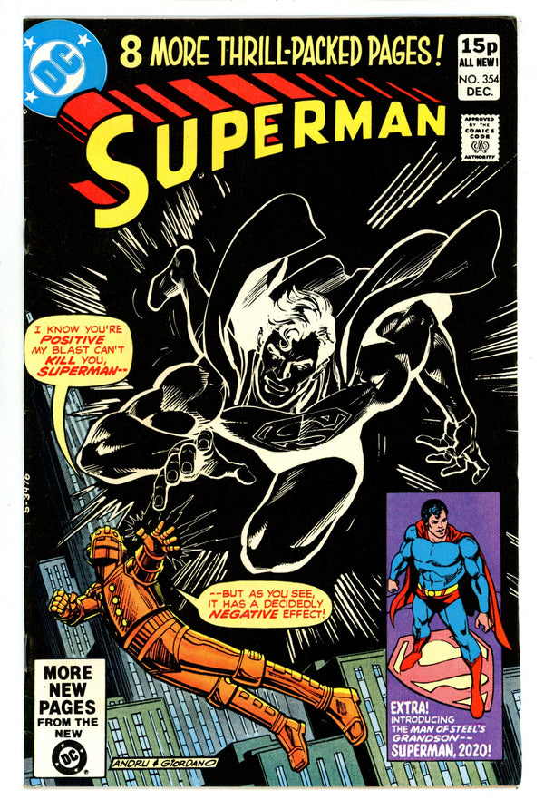 Superman Vol 1 354 FN/VF (7.0) Pence (1980)
