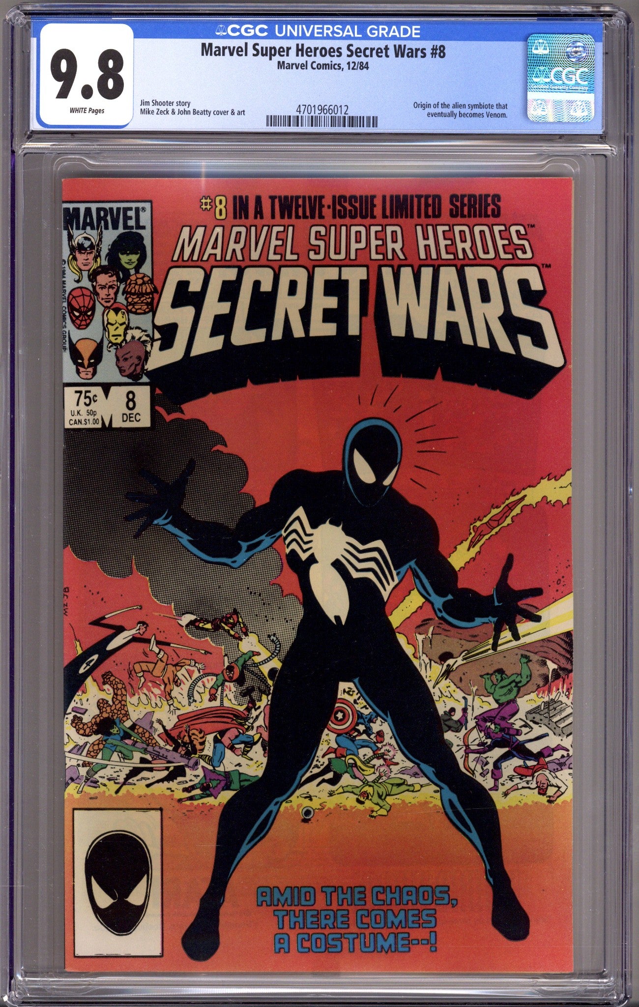 Marvel Super-Heroes Secret Wars 8 CGC 9.8 (NM/M) (1984) 