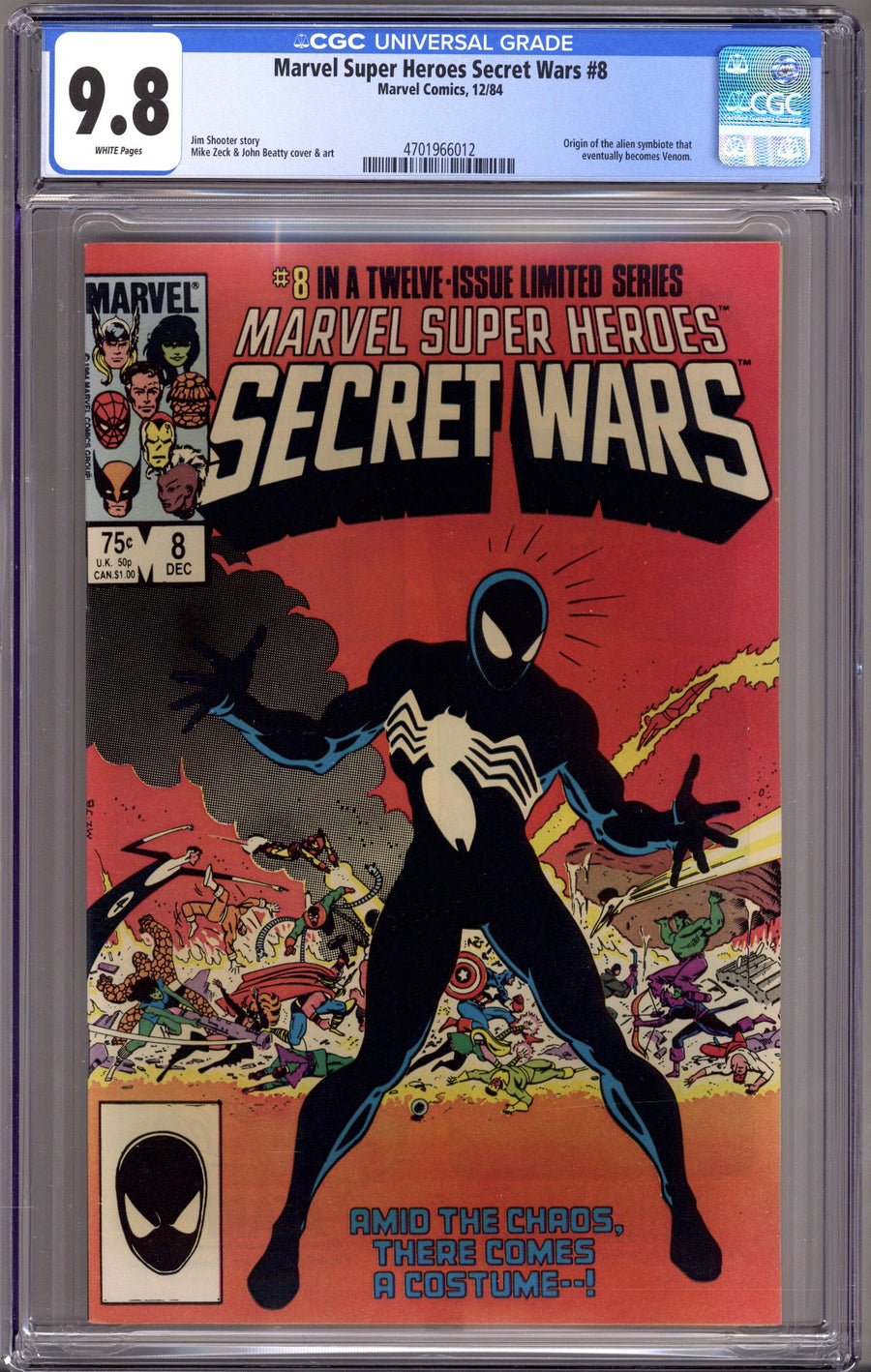 Marvel Super-Heroes Secret Wars 8 CGC 9.8 (NM/M) (1984) 