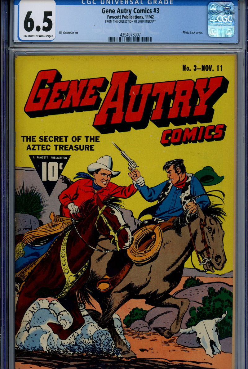 Gene Autry Comics 3 CGC 6.5 (FN+) (1942) 