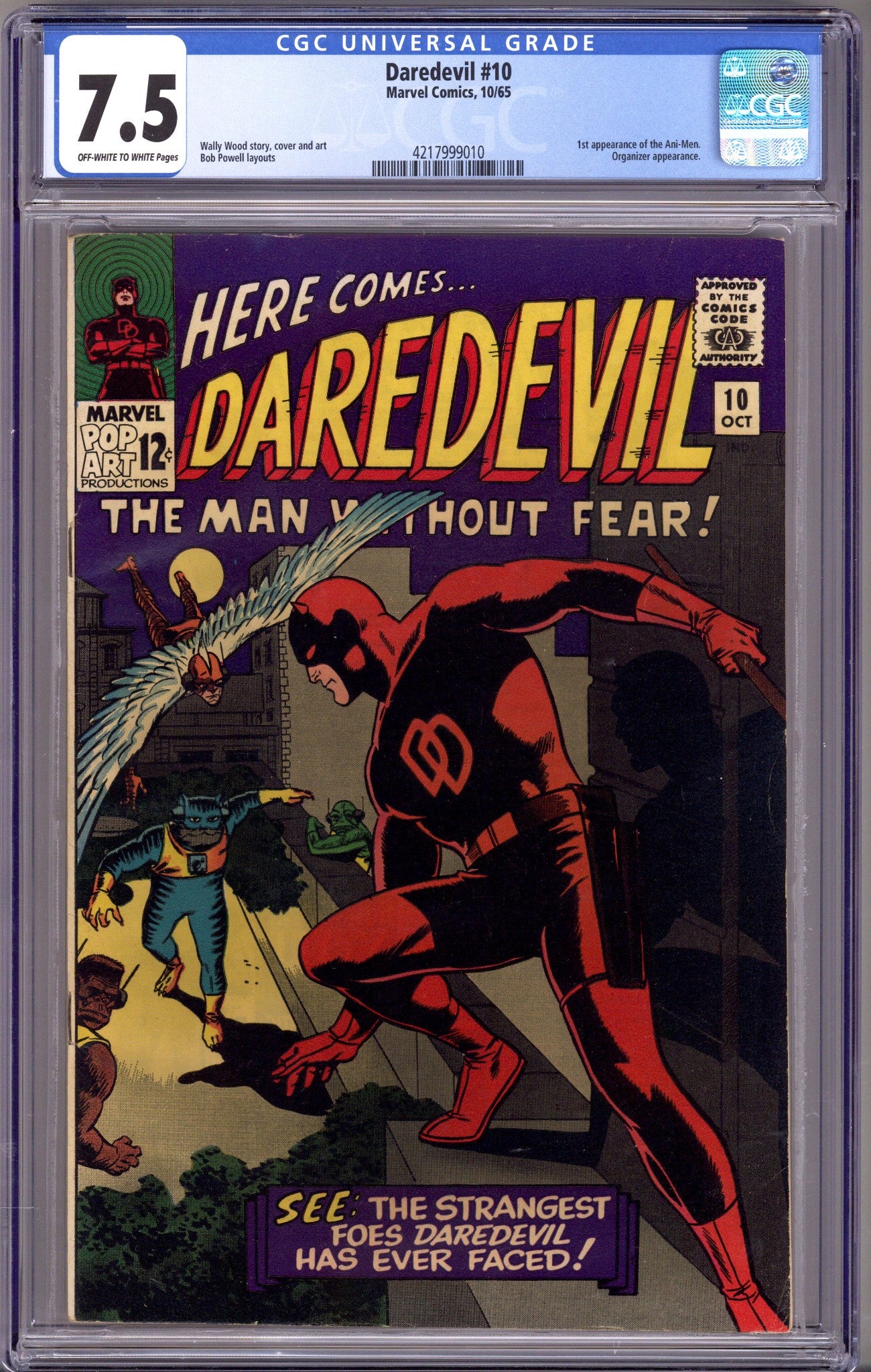 Daredevil Vol 1 10 CGC 7.5 (VF-) (1965)
