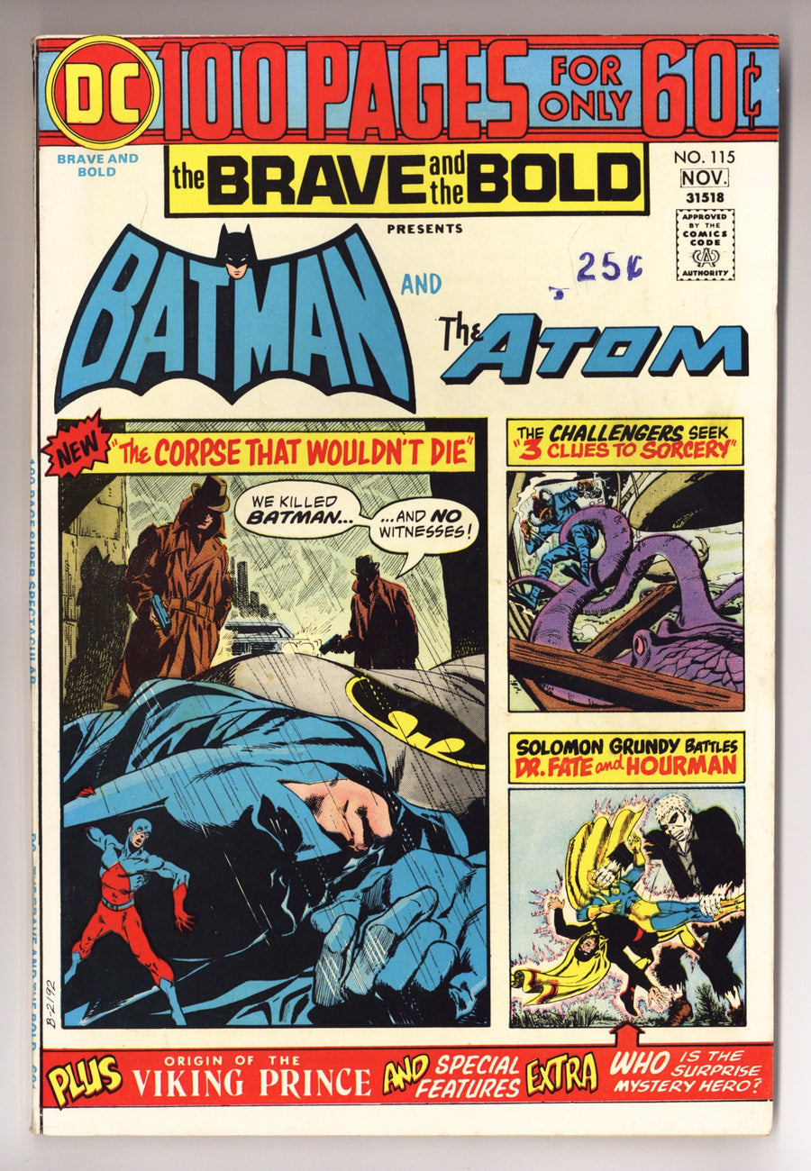 The Brave and the Bold Vol 1 115 FN- (5.5) (1974) 